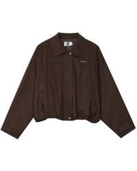 Izzue - Suede-Effect Bomber Jacket - Lyst