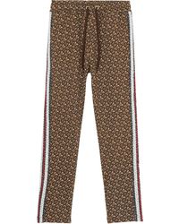 Burberry Monogram Stripe Trackpants - Brown