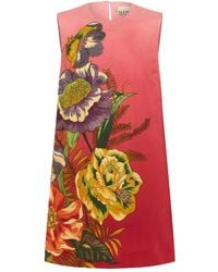 ALÉMAIS - Inez floral-print sleeveless mini dress - Lyst