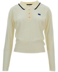 Wales Bonner - X John Smedley Henry Long-Sleeve Polo Shirt - Lyst