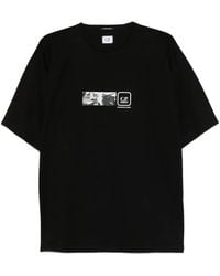 C.P. Company - Metropolis Series Mercerized Jersey Short Sleeve Back Embroidery T-Shirt - Lyst