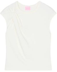 Closed - Knotted-Detail T-Shirt - Lyst