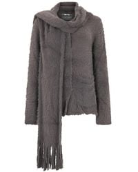 Alberta Ferretti - Scarf-Detail Cardigan - Lyst