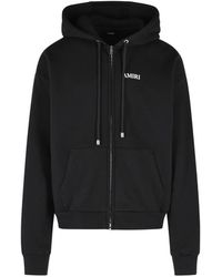 Amiri - Logo-Print Zip-Up Hoodie - Lyst