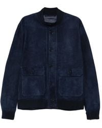 Salvatore Santoro - Chaqueta De Ante Con Botones - Lyst