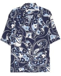 Sandro - Overhemd Met Bloemen-Patroon En Korte Mouwen - Lyst