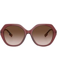 Burberry - Vanessa Geometric-frame Sunglasses - Lyst