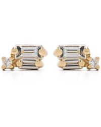 Suzanne Kalan - 18Kt Bold Burst Diamond Stud Earrings - Lyst