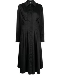 Rohe - Pleat-detail Long-sleeve Dress - Lyst