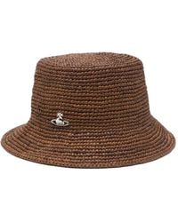 Vivienne Westwood - Orb Raffia Bucket Hat - Lyst