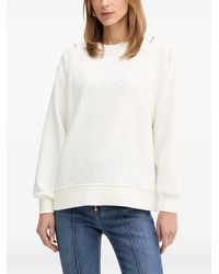 Elisabetta Franchi - Jersey Sweatshirt With Cut-Outs - Lyst