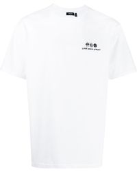 FIVE CM - Embroidered Slogan Cotton T-shirt - Lyst