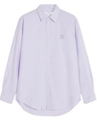 Maison Kitsuné - Hemd mit Logo-Stickerei - Lyst