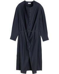 Lemaire - Maxikleid Mit Kragen - Lyst
