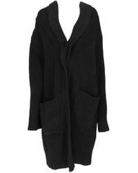 Isaia - Ribbed-Knit Shawl-Lapel Coat - Lyst