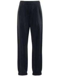 Nenette - Satin-Finish Pleated Trousers - Lyst
