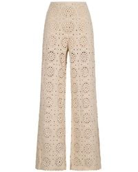 FRAME - Crochet Trousers - Lyst