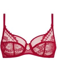 Aubade - Mystery Of Love Lace-Embroidered Bra - Lyst