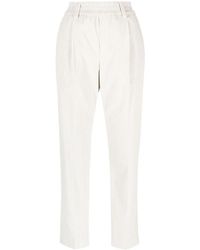 Brunello Cucinelli - Tailored Straight-Leg Trousers - Lyst