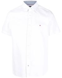 Tommy Hilfiger - Logo-Embroidered Short-Sleeve Shirt - Lyst