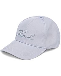 KARL LAGERFELD - Logo-Embroidered Baseball Cap - Lyst