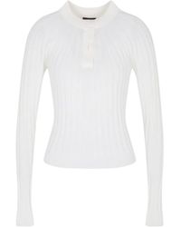 Giorgio Armani - Long-Sleeve Sweater - Lyst