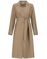 Herno - Abrigo Con Botones Y Cinturón - Lyst