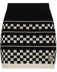 Amiri - Check-Pattern Minn Skirt - Lyst