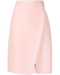 Fendi - High-waisted Slit-detail Skirt - Lyst