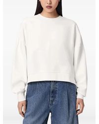 AllSaints - Esme Lila Oversized Long Sleeve Sweatshirt - Lyst