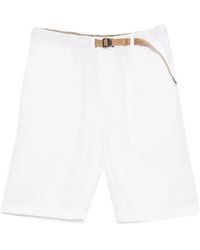 White Sand - Elasticated-Waistband Shorts - Lyst