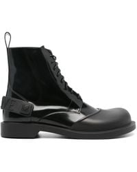 Loewe - Campo Lace-up Leather Boots - Lyst
