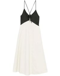 Sea - Angelina V-Neck Midi Dress - Lyst