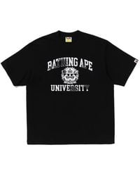 A Bathing Ape - Logo-Print Cotton T-Shirt - Lyst