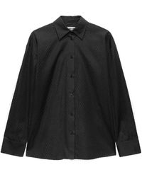 MSGM - Textured Shirt - Lyst