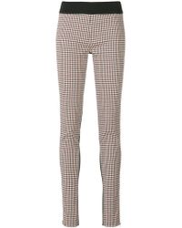 Stella McCartney Leggins a cuadros en el frente - Multicolor