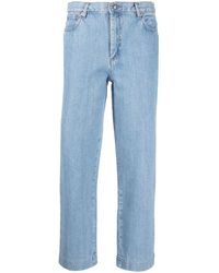 A.P.C. - Weite Jeans mit hohem Bund - Lyst