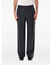 Lardini - Pleated Pressed-Crease Trousers - Lyst