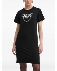 Pinko - Embellished Graphic Mini Dress - Lyst