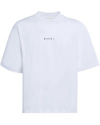 Marni - T-Shirt Mit Logo-Print - Lyst
