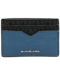Michael Kors - Tarjetero Hudson Bifold con monograma en piel - Lyst