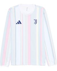 adidas - X Juventus Striped Long-Sleeve T-Shirt - Lyst