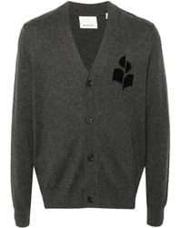 Isabel Marant - Logo-Intarsia Cardigan - Lyst