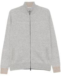 Cesare Attolini - Zip-Up Knitted Cardigan - Lyst