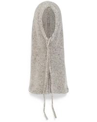 Fabiana Filippi - Ribbed-Knit Balaclava - Lyst