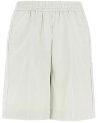 Nude - Leather-Effect Bermuda Shorts - Lyst