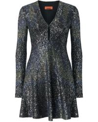 Missoni - Sequin-Embellished V-Neck Dress - Lyst