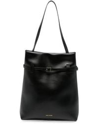 MANU Atelier - Buckle-Detail Leather Tote Bag - Lyst