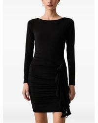 Guess - Robe Courte Froncée À Découpes - Lyst