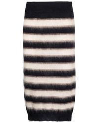 Brunello Cucinelli - Gestreepte Midi-Rok - Lyst
